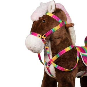 راکر اسب کودک چوبی قهوه ای -اسباب بازی